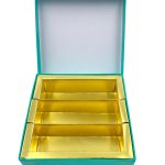 Sweet Box with Magnetic Flap | Handmade Cardboard Paper Gift Box for Gifting Sweets Chocolate Dry Fruits Cavity/Compartments (MB 43 Akruti C 1/4 Kg Box) PACK OF 5